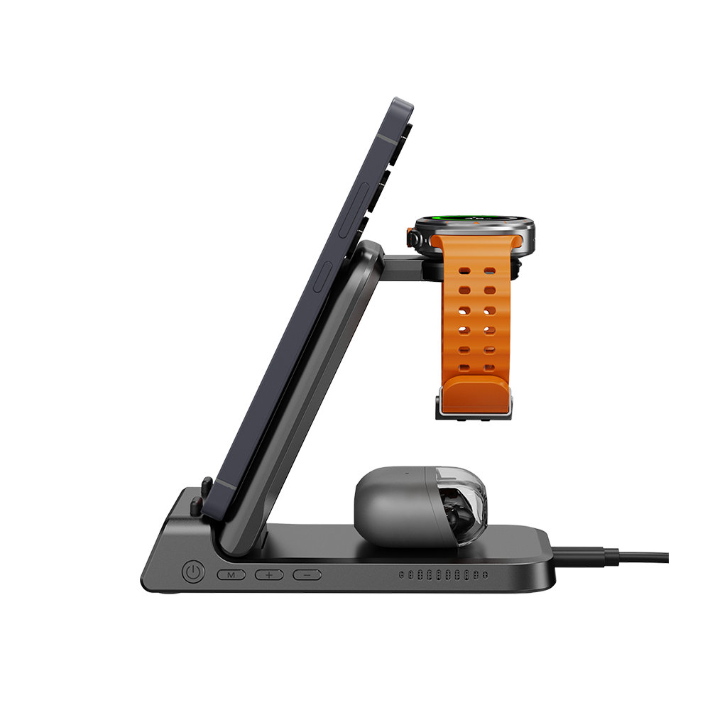 SwanScout 703S - شاحن لاسلكي 3 في 1 لسامسونج