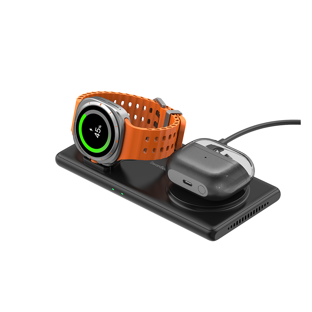 SwanScout 502S - 2 in 1 draadloze oplader voor Samsung