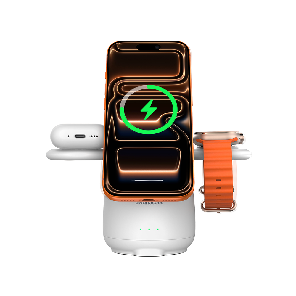 SwanScout 707M - Estación de Carga Inalámbrica Magnética para Apple