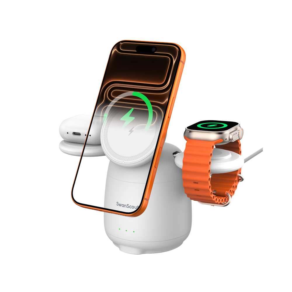 SwanScout 707M - Magneettinen Langaton Latausasema Applelle