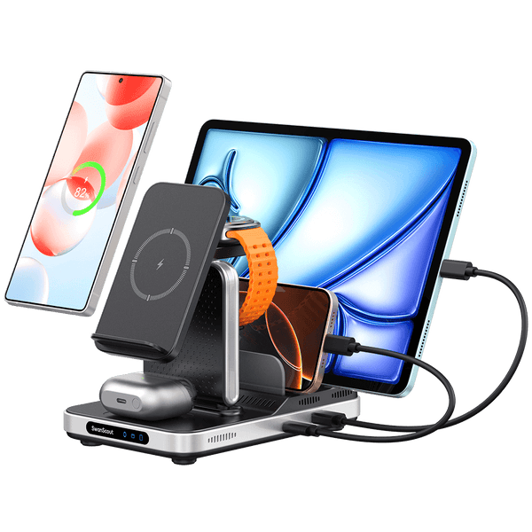 SwanScout 901S - Cargador inalámbrico 5 en 1 para Samsung