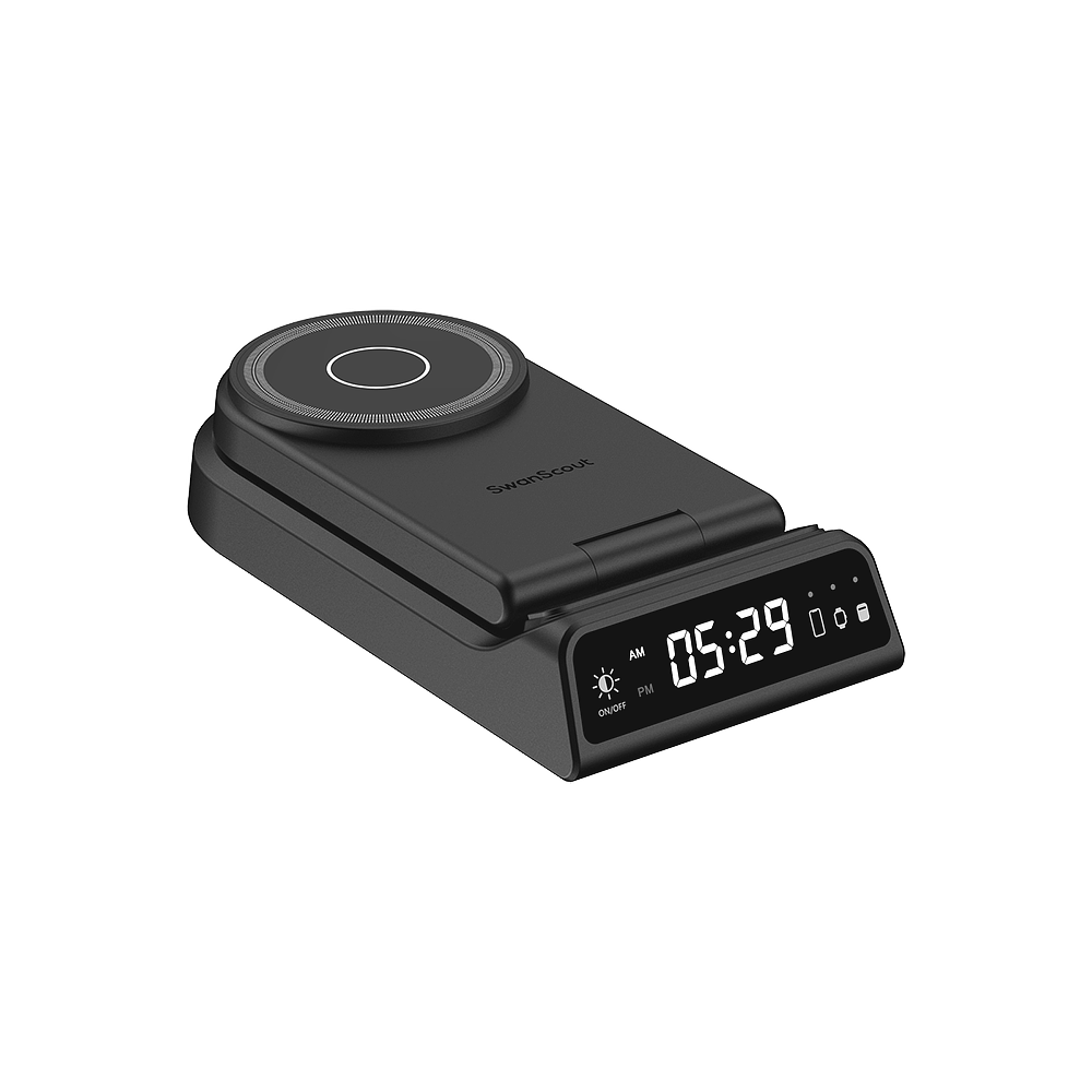 SwanScout 702M | 3 In 1 Foldable Wireless Charging Station for Apple Devices