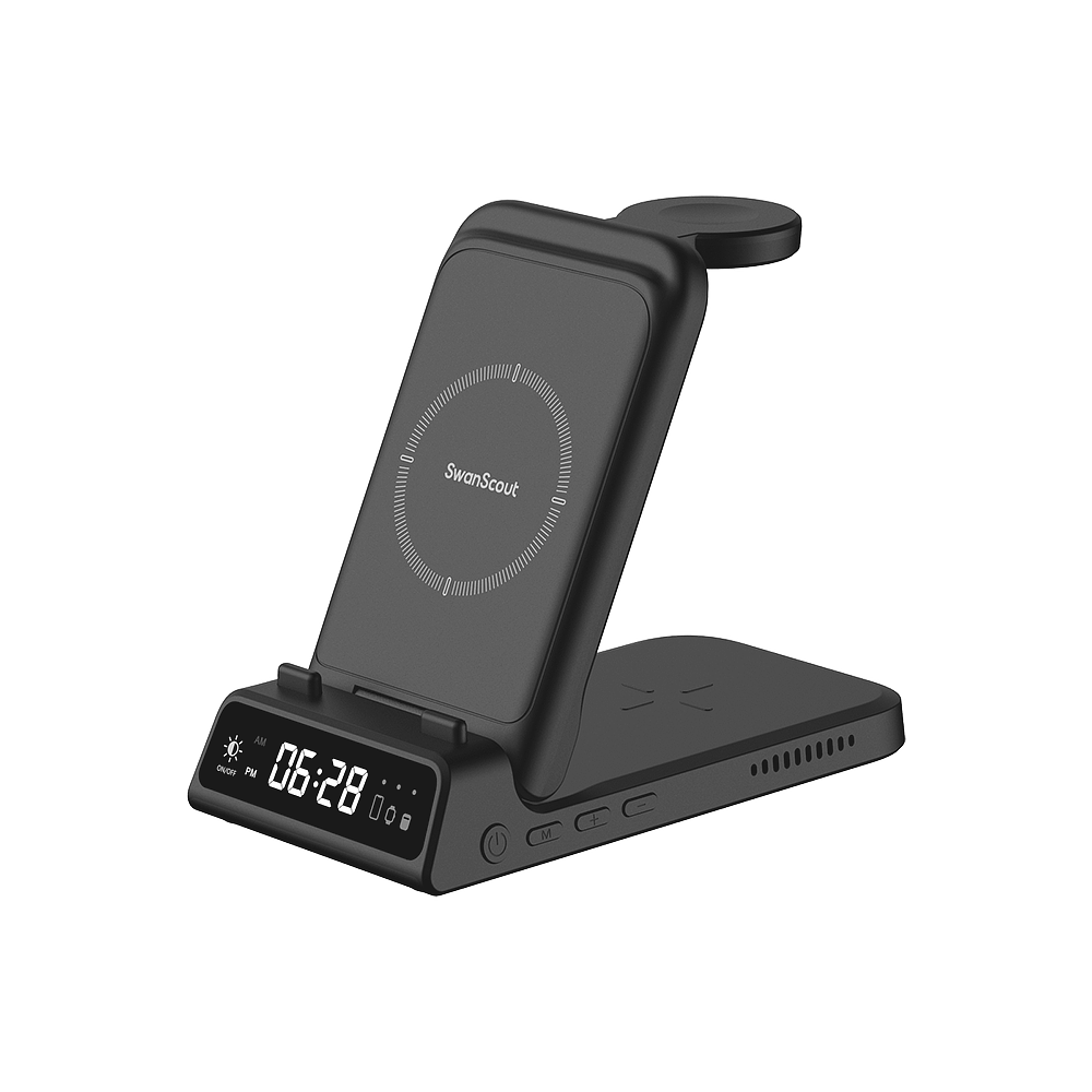 Designed for modern convenience, the swanscout 703A functions as a reliable wireless charger.