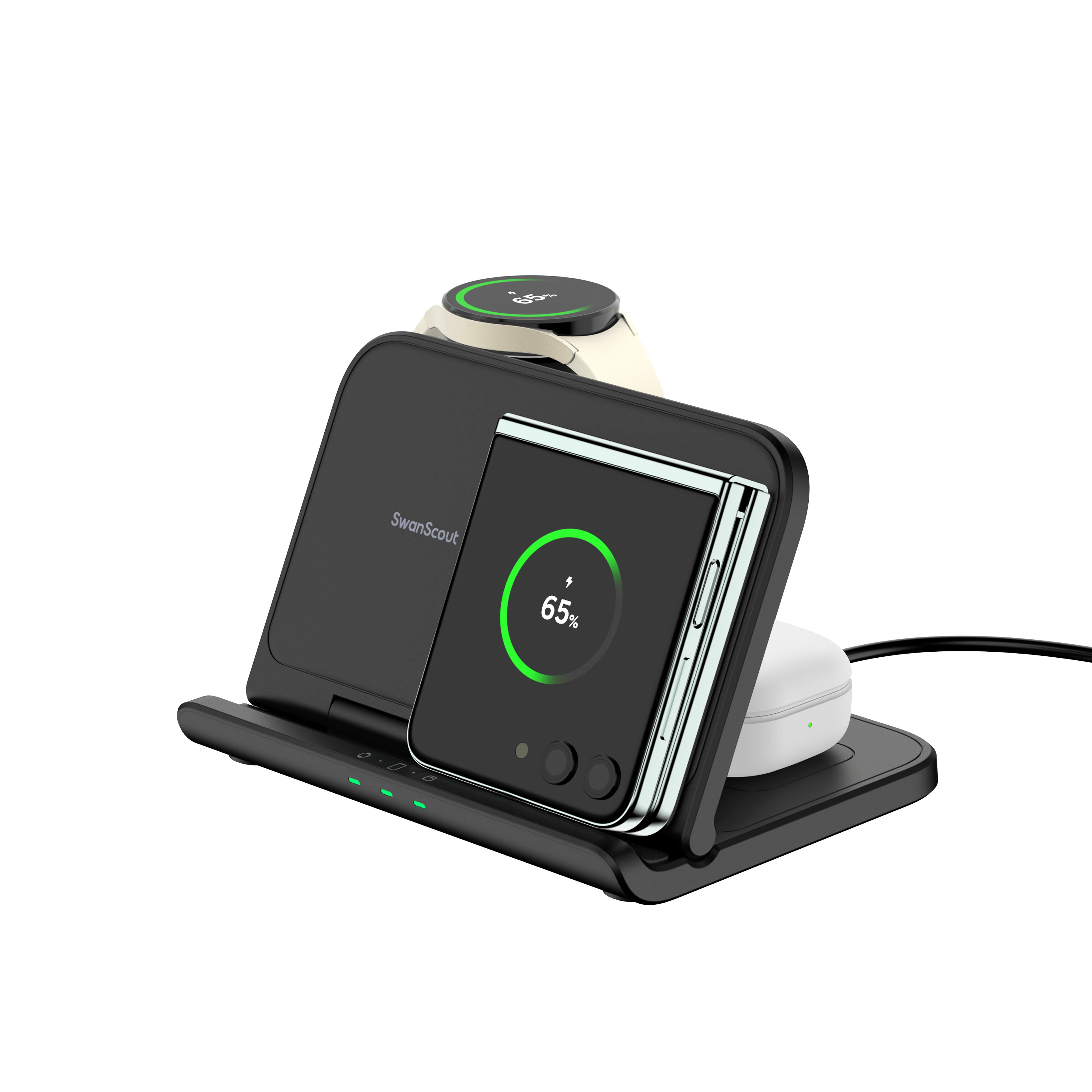 As part of premium Galaxy Z Fold 6 accessories, the SwanScout 705S offers form-fitting wireless support.