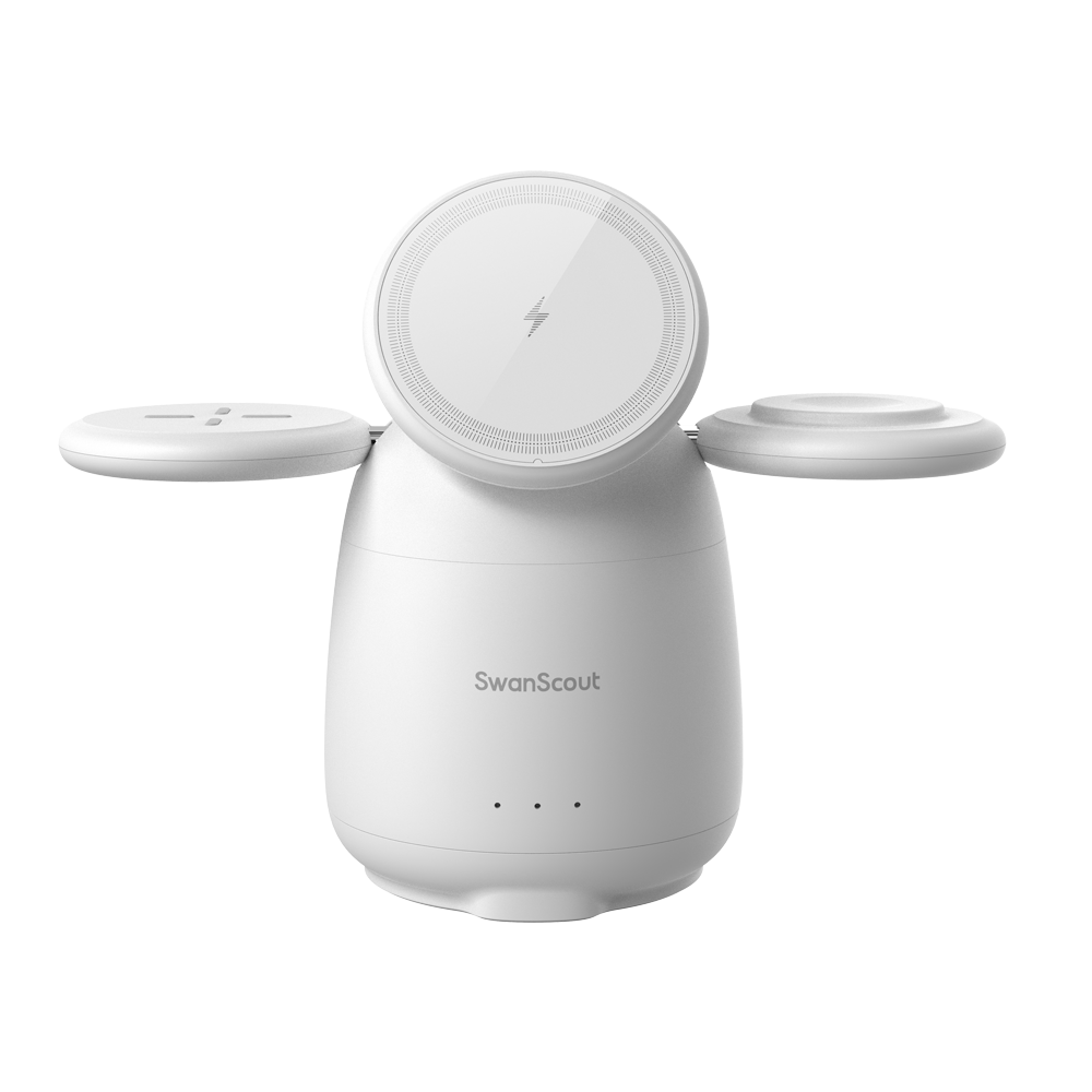 SwanScout 707M - Магнитна безжична зарядна станция за Apple