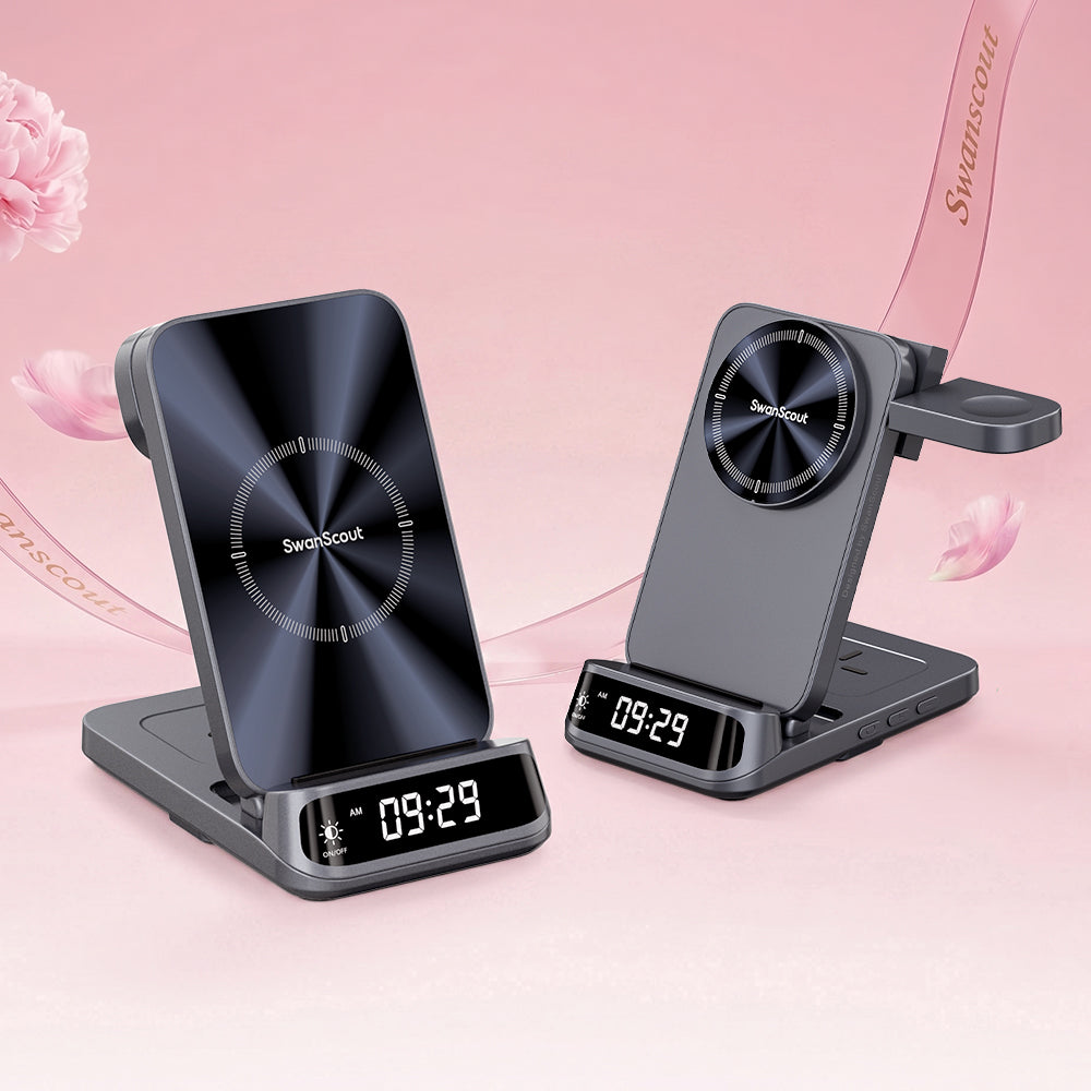 SwanScout Mother's day chargers with clock collection