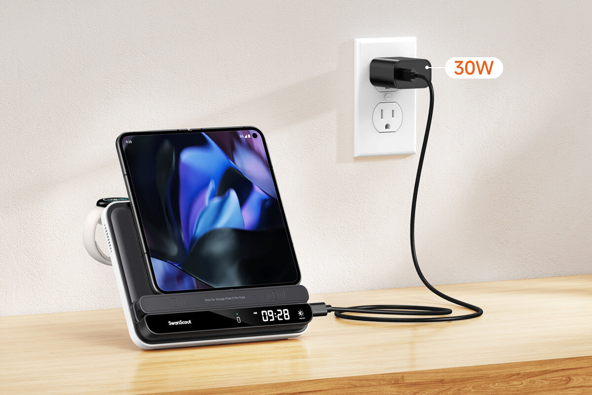 As a reliable Pixel wireless charger, the SwanScout 710FG2 delivers fast, secure charging for your phone and accessories.