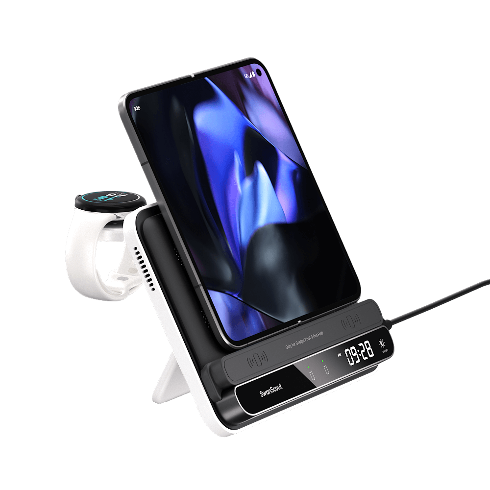 SwanScout 710FG2 offers efficient wireless charging for the Pixel 9 Pro Fold, keeping your setup elegant and clutter-free.