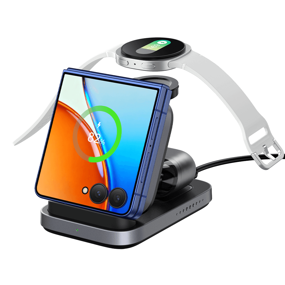 SwanScout 713F – 3-in-1 draadloze oplader voor Samsung Z Flip 7