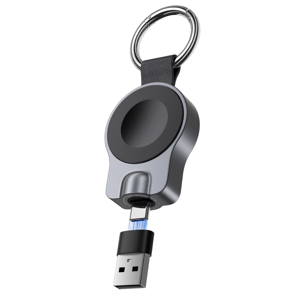 SwanScout 510A - Caricatore rapido portatile per Apple Watch con design USB-C rotante