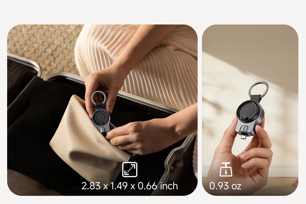 Portable Garmin watch charger designed for easy storage and everyday carry allowing convenient use during travel commuting and outdoor activities with SwanScout 510GM