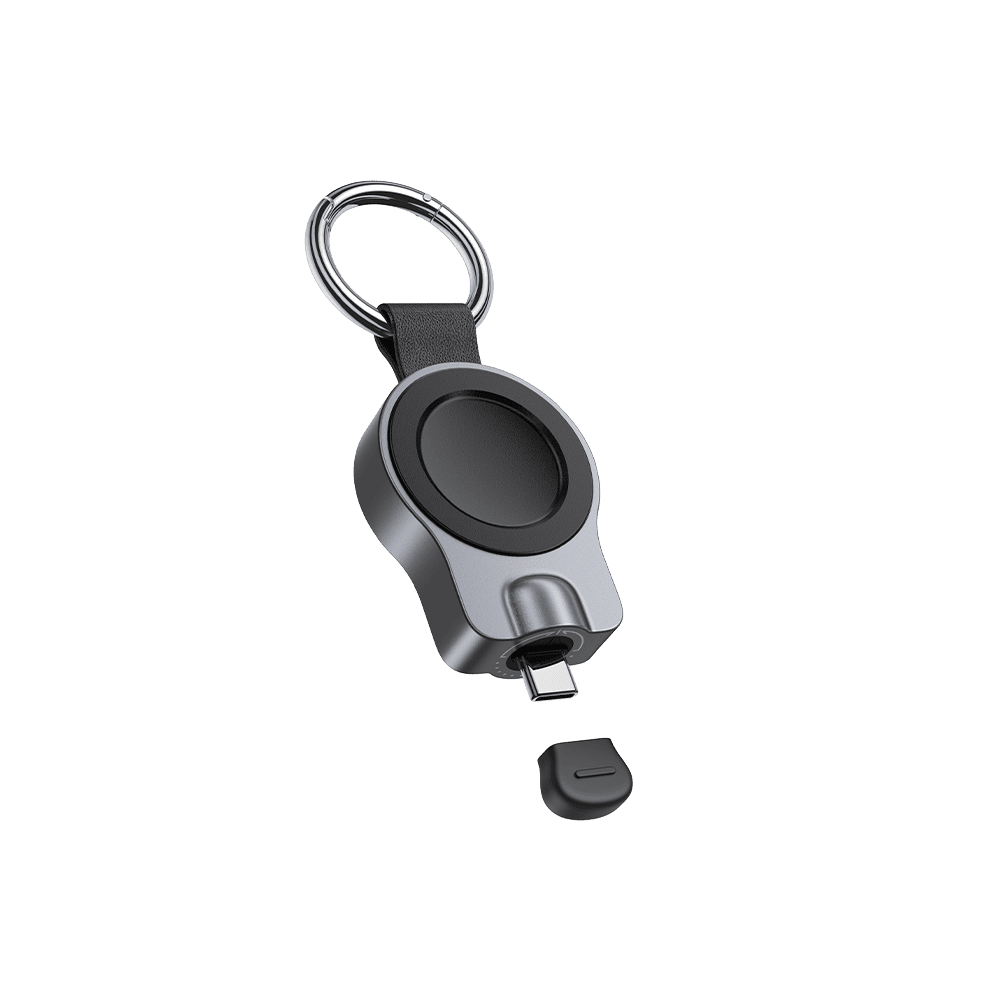 Keychain USB-C charger for Samsung Galaxy Watch right front view SwanScout 510S