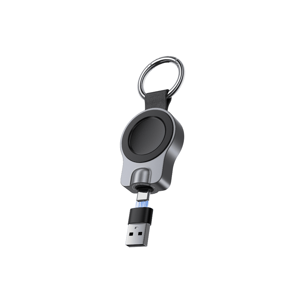 USB-C watch charger connected with USB-A adapter for Samsung Galaxy Watch SwanScout 510S