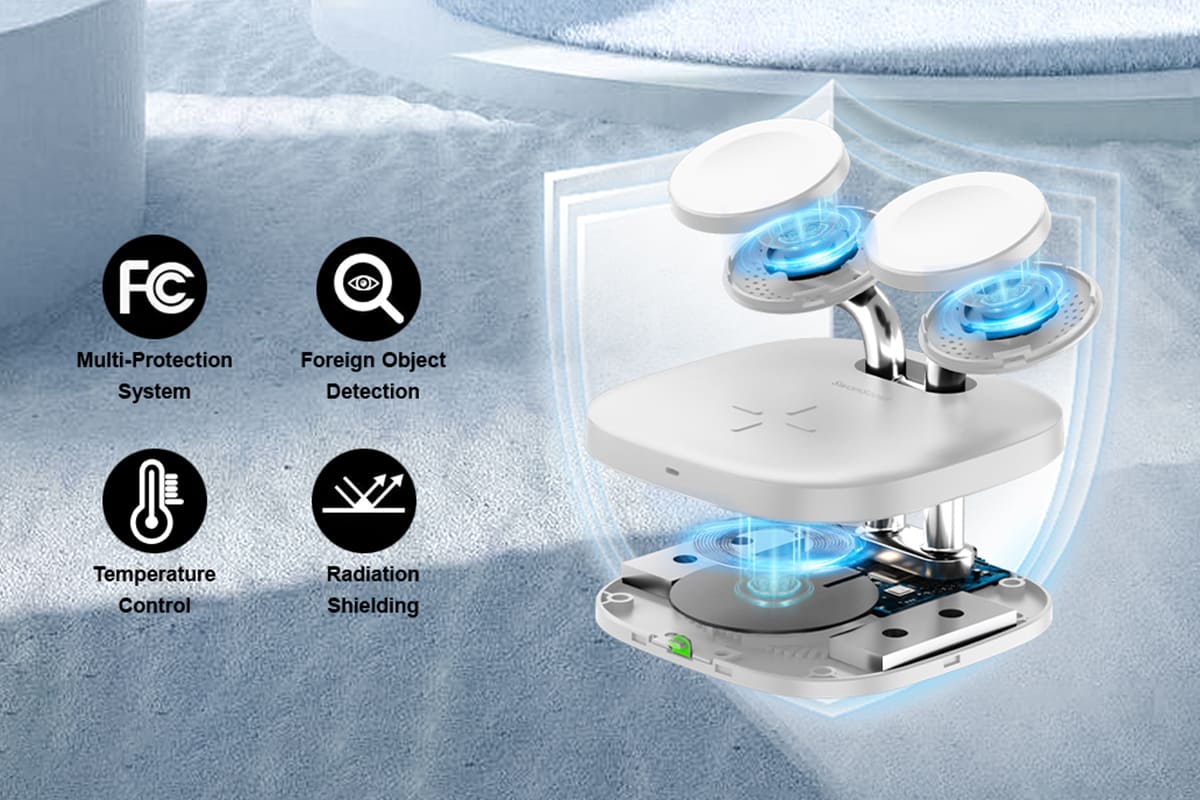 Multi-layer charging protection for safe Galaxy Watch charging with SwanScout 704S