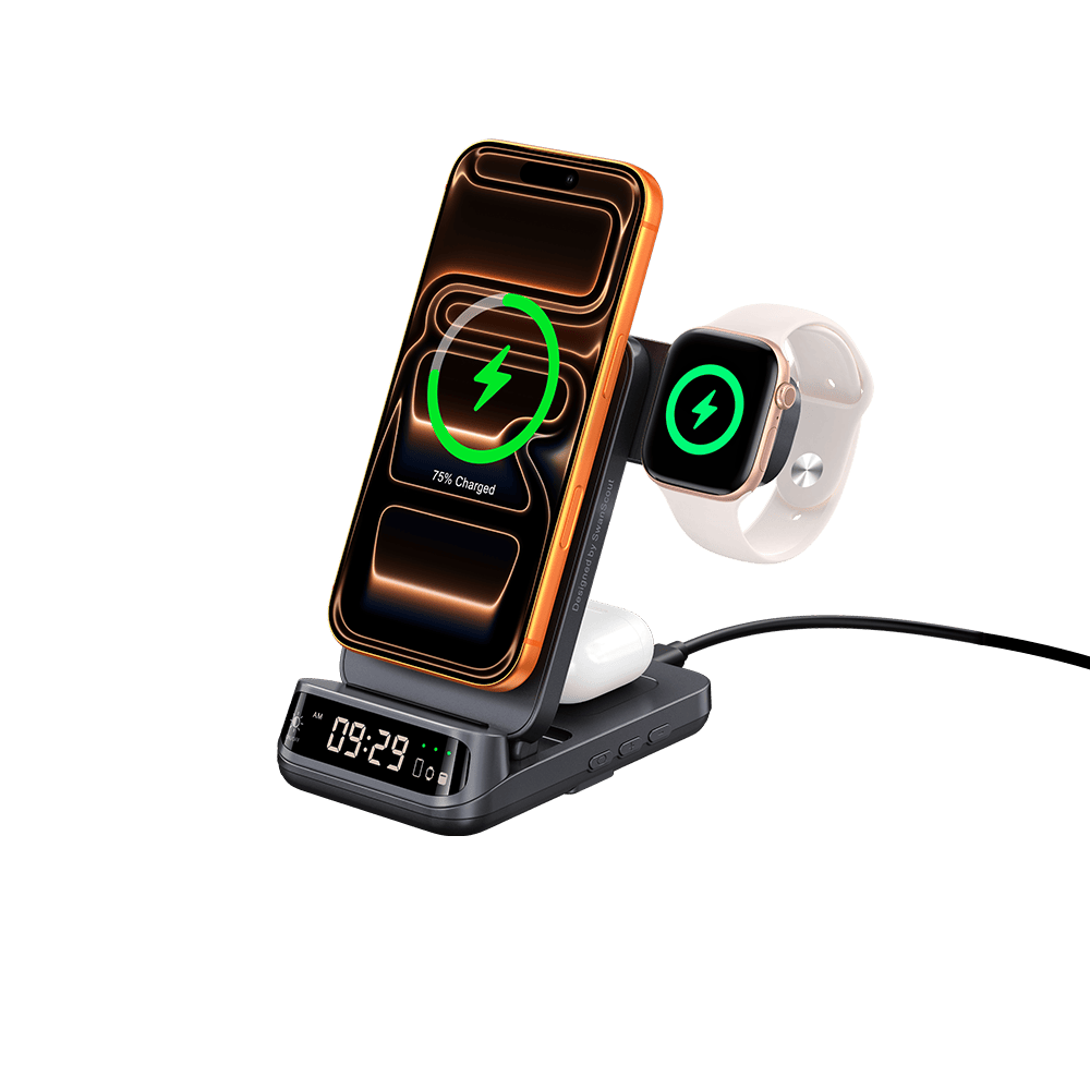 SwanScout 708M(25W) - 25W magnetisk trådlös laddare för Apple