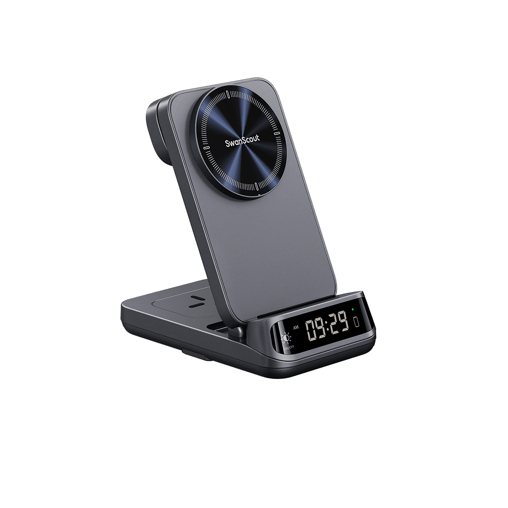 SwanScout 708M(25W) - 25W magnetisk trådlös laddare för Apple