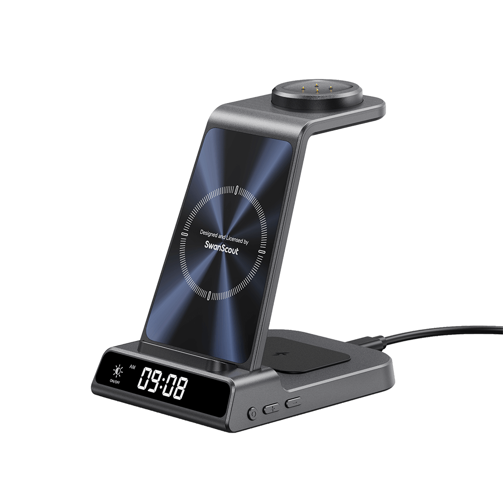 Three independent ventilation ports on the SwanScout C01G2 ensure fast cooling and safe charging for your phone and watch