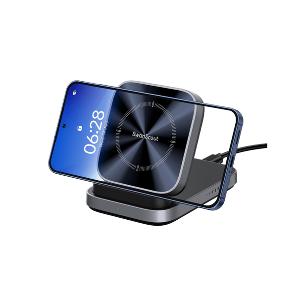 SwanScout 508 - 折りたたみ式ワイヤレス充電スタンド