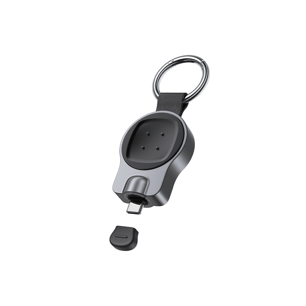 Portable USB-C charger with silicone protective cap for Google Pixel Watch and Fitbit SwanScout 510G2